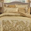 COMFORTER VELVET HIGH QUALITY 6 PCS Soft, velvet, comfort bed set ,classic and modern body friendly king mustard مفرش مخمل فخم يصلح للعرائس و عملي في نفس الوقت.