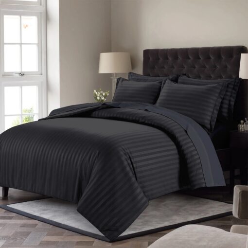 HOTEL COMFORTER WITH PRACTICAL MATERIAL King Pillow Cover, Comforter, Fitted Sheet Modern soft Hotel Collection light-dark لحاف فندقي عالي الجودة صحي ناعم ومريح في النوم